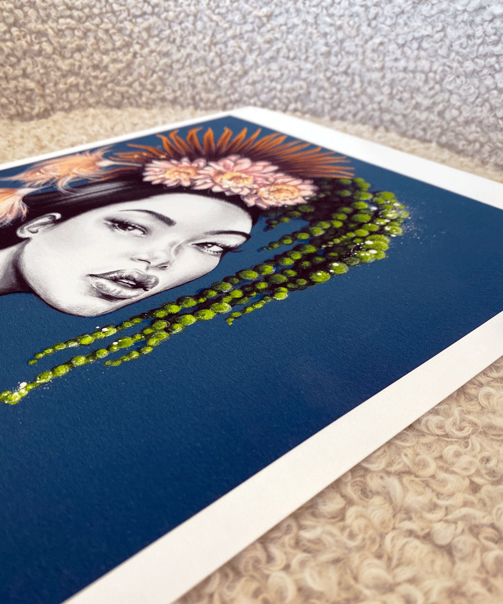 'JADE PALM' COLOUR PRINT