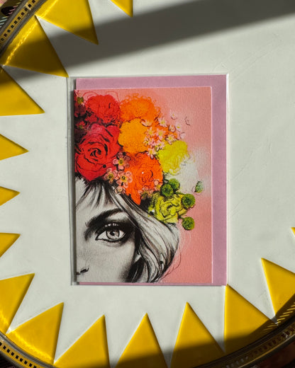 4 Pack of Upcyled Print Greeting Cards 2