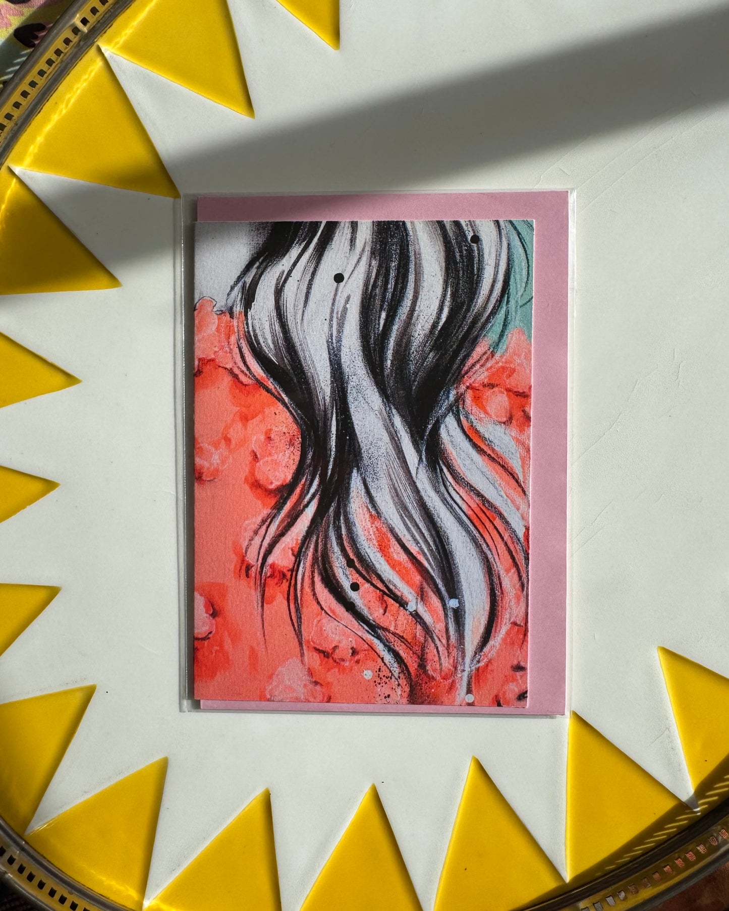 4 Pack of Upcyled Print Greeting Cards 2